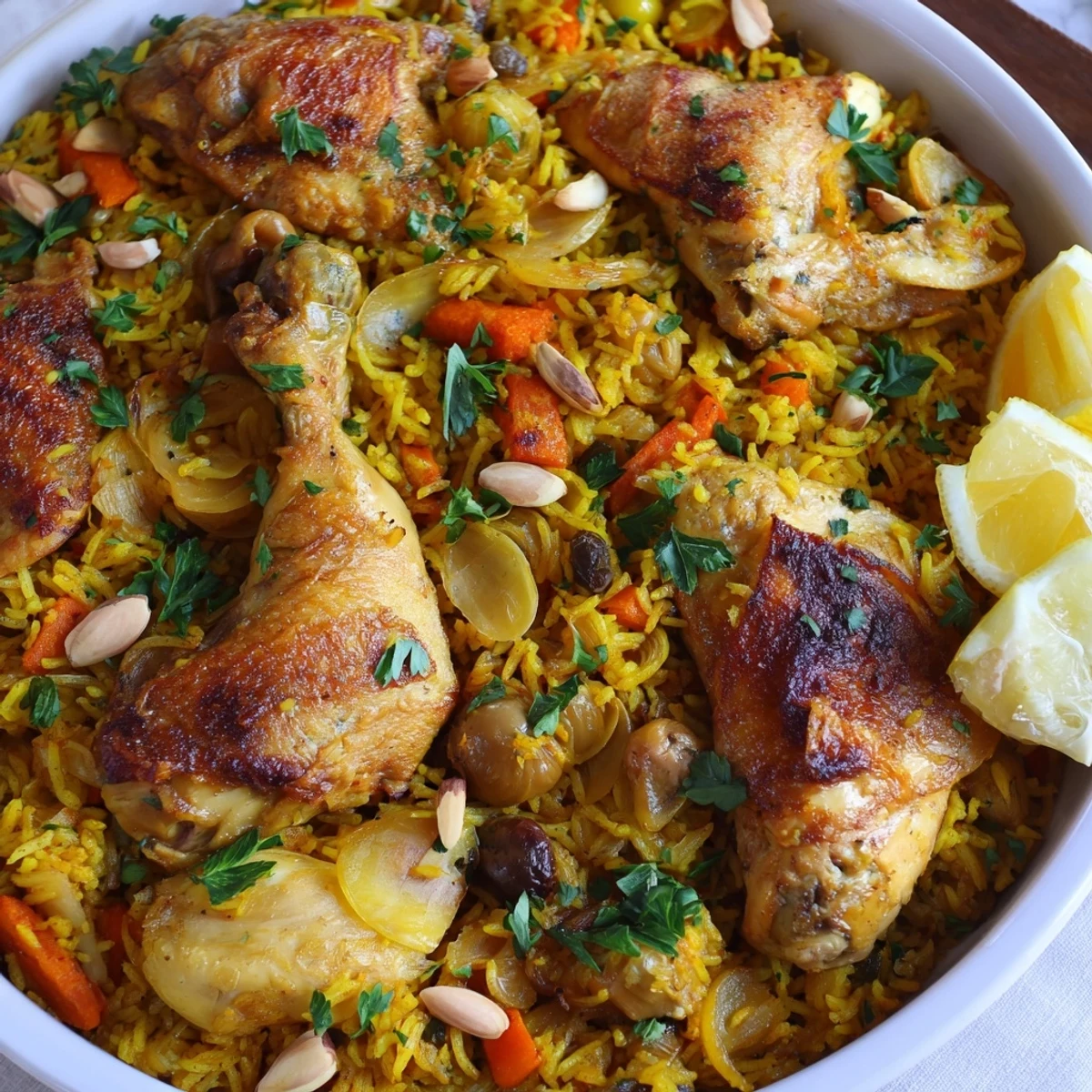 Saffron Chicken Rice Pilaf