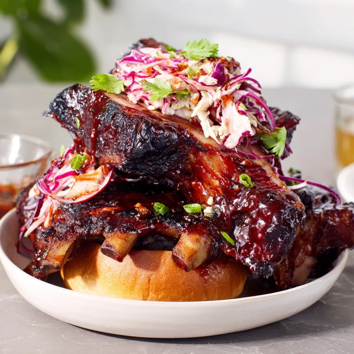 Fire-Kissed BBQ Pulled Pork Sandwiches: Tender, smoky pulled pork piled high on toasted buns, ready to satisfy.