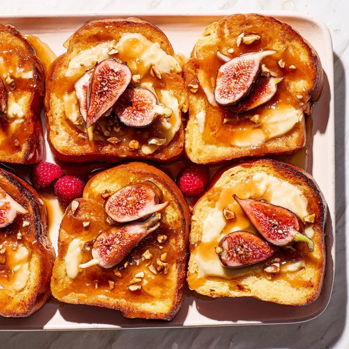 Golden, irresistible Soft Spice Baked French Toast Casserole with a caramelized, cinnamon-sugar topping.