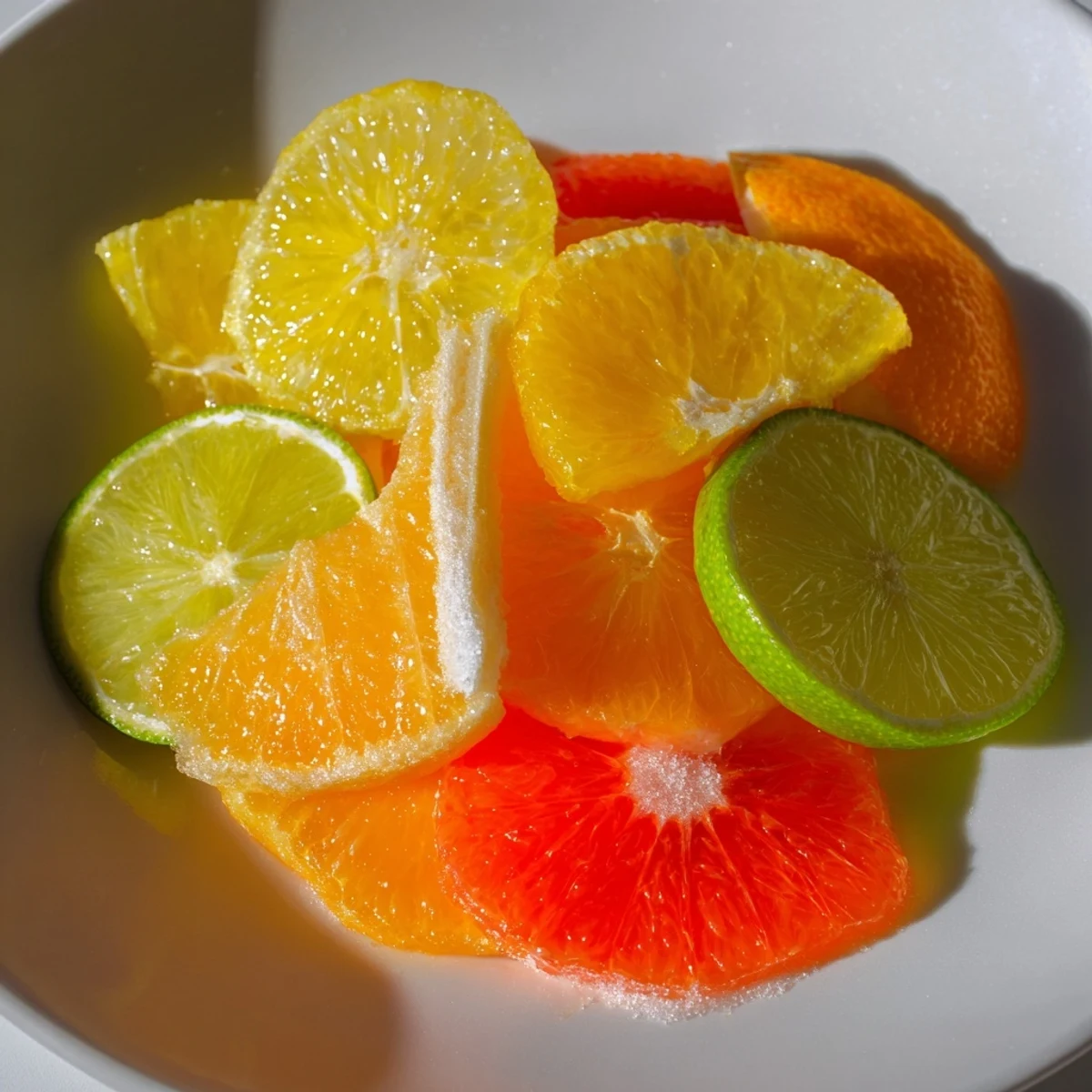 Vibrant citrus slices, perfect garnishes for mocktails, offer a burst of fresh, juicy sweetness.