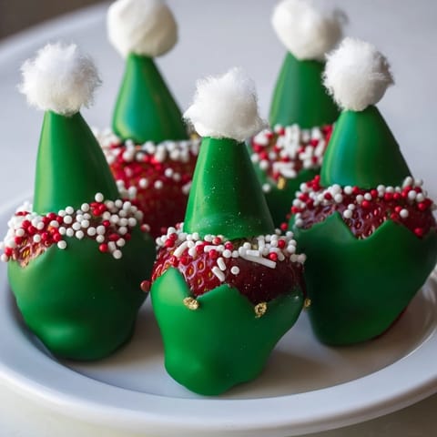 Elf Hat Chocolate Strawberries
