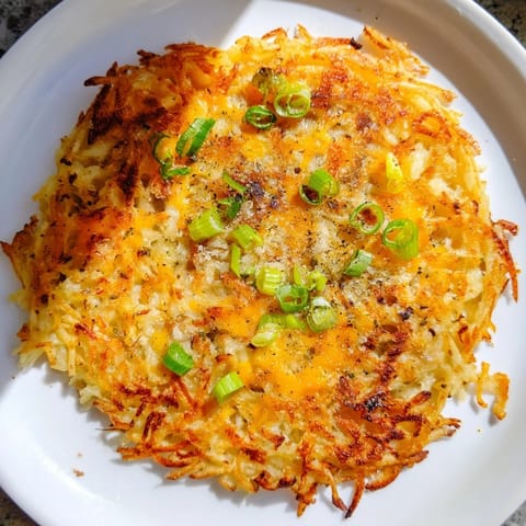 Cheesy Hash Brown Waffles