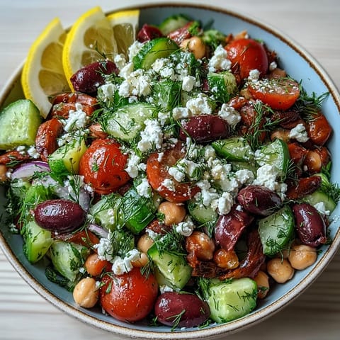 Freshly tossed Greek Bean Salad with Lemon Marinated Beans in a bowl, garnished with parsley and Kalamata olives.