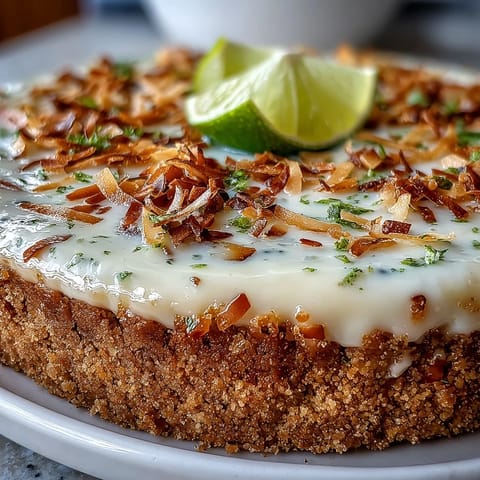 Coconut Lime Tart Graham Crust