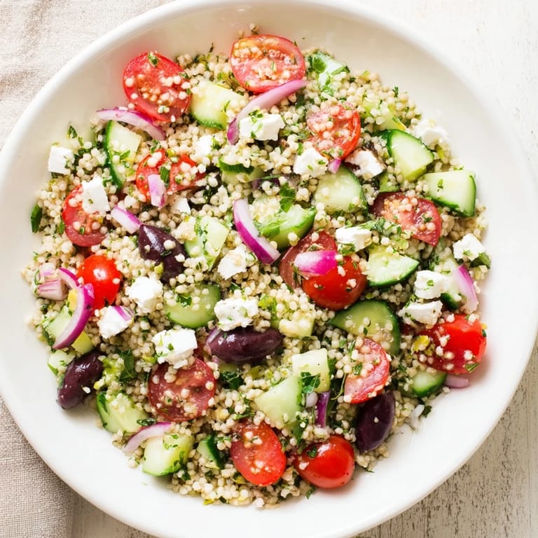 Beautiful serving of chilled Greek Lemon-Orzo Bean Salad, garnished with fresh dill, perfect for a summer lunch.