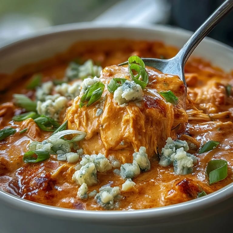 Crock Pot Buffalo Chicken Dip Soup with shredded chicken in a creamy orange broth, served alongside crunchy celery sticks and tortilla chips.