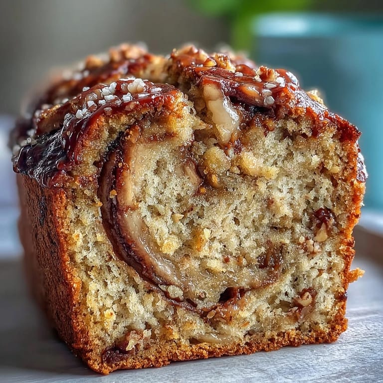 Vegan Cardamom Guava Banana Bread batter poured into a loaf pan, ready for the oven with visible specks of guava pulp.