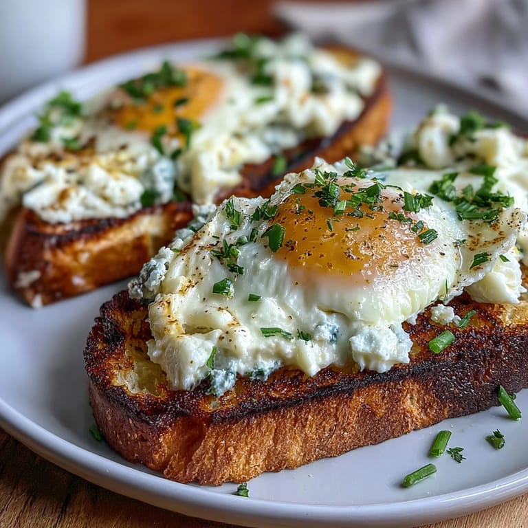Vibrant open-faced sandwich featuring blanched asparagus, rich eggs, and crème fraîche on golden toasted sourdough.