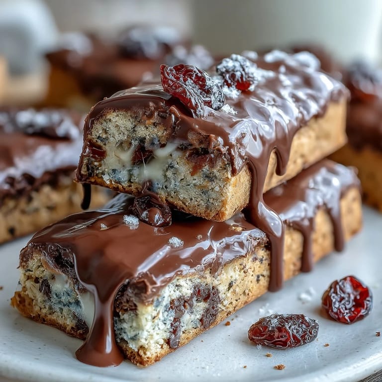 A close-up of chewy graduation cookie bars, decorated with vibrant candy-coated chocolates and glossy white chocolate drizzle.  