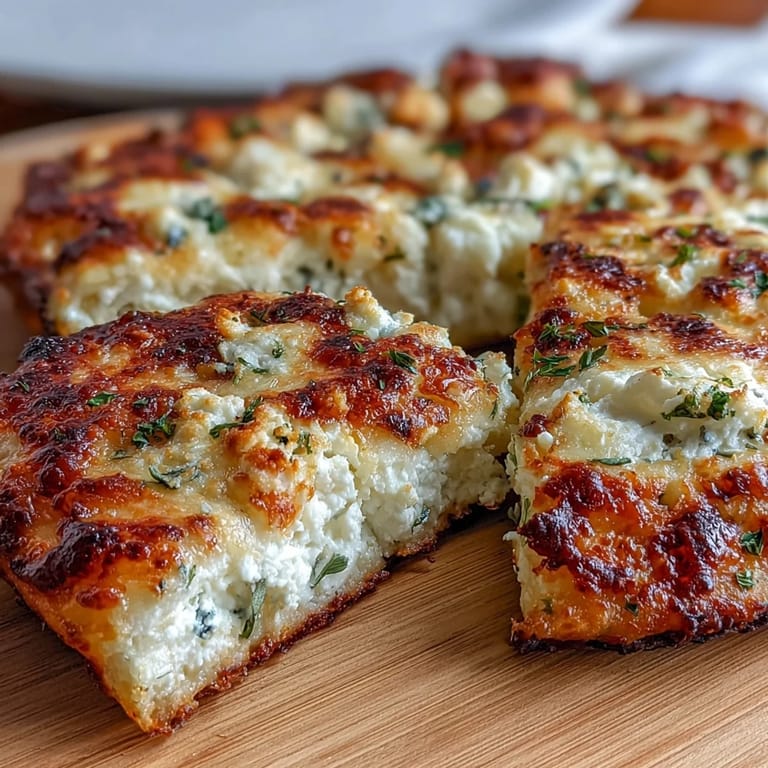 Light and airy Viral Cottage Cheese Flatbread, perfect as a wrap or pizza base, packed with protein and flavor.